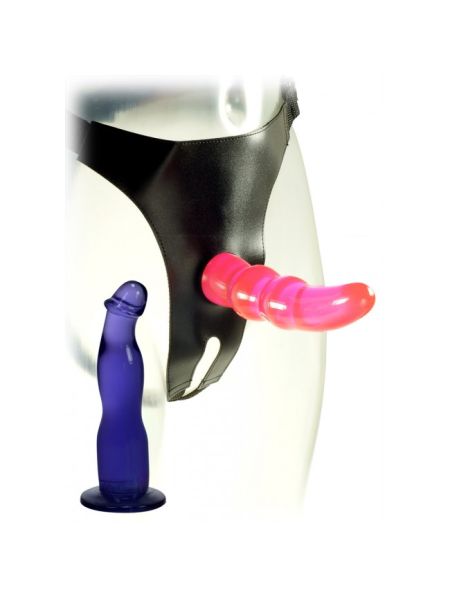 Majtki z penisem lesbijskie dildo do punktu g 18cm - 3