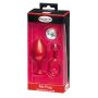 MALESATION Alu-Plug with handle & crystal large, red - 4