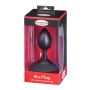 MALESATION Alu-Plug with suction cup large, black - 7