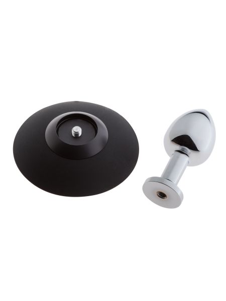 MALESATION Alu-Plug with suction cup small, chrome - 3