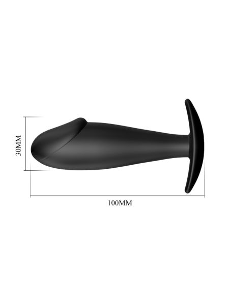 Mały korek analny jak mini penis plug silikon 10cm - 5