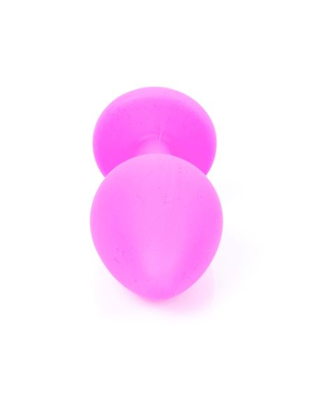 Mały korek analny sex plug silikonowy ozdobny 8cm - 5