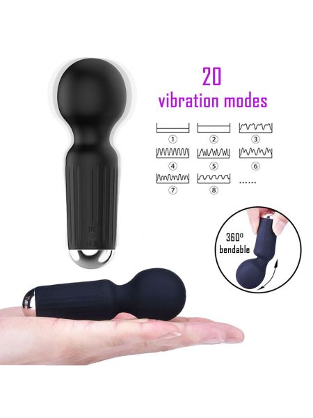 Mały masażer łechtaczki body wand Rechargeable Mini Massager - 6