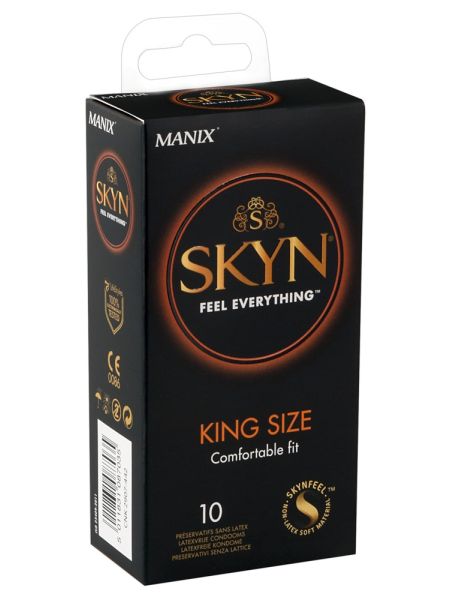 Prezerwatywy bez lateksu XL Skyn King Size 10 szt - 2