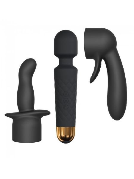 Masażer body wand z nakładkami Dorcel Kit Wanderful