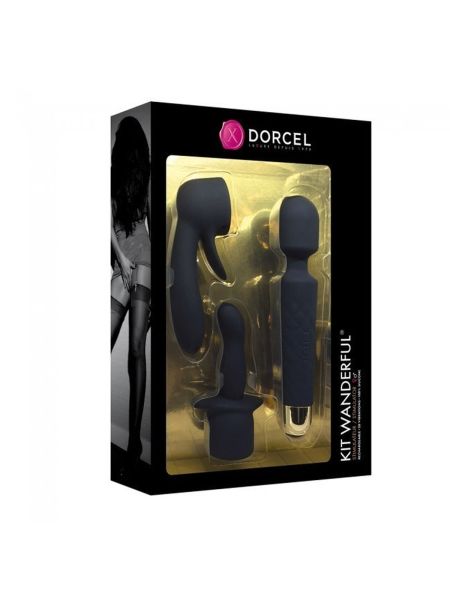 Masażer body wand z nakładkami Dorcel Kit Wanderful - 8