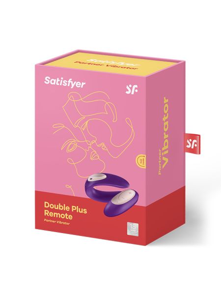 Masażer dla par sterowany pilotem satisfyer double plus - 6