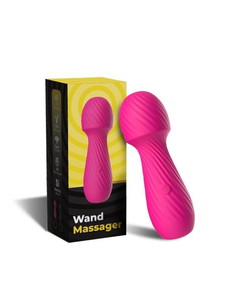 Mini masażer do łechtaczki ciała body wand Dazzle Pink - 2