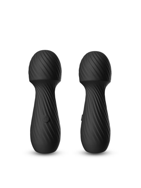 Mini masażer do łechtaczki ciała body wand Dazzle Black - 10