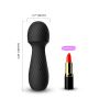 Mini masażer do łechtaczki ciała body wand Dazzle Black - 7