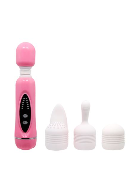 Masażer łechtaczki body wand różdżka z nakładkami - 2