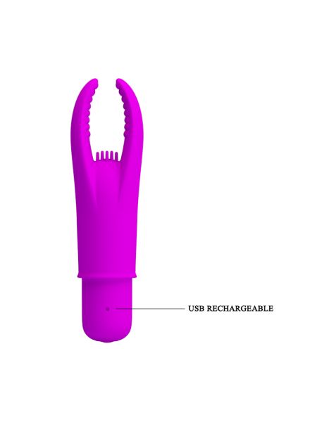 Masażer łechtaczki mini wibrator sex 12 trybów 9cm - 8