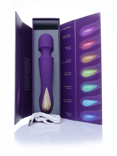 Masażer łechtaczki różdżka led 7 trybów sex 23cm - 6