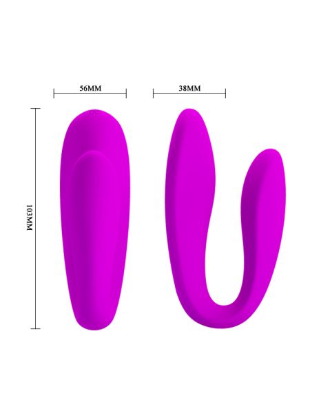 Wibrator dla par sterowany pilotem Pretty Love Letitia - 7