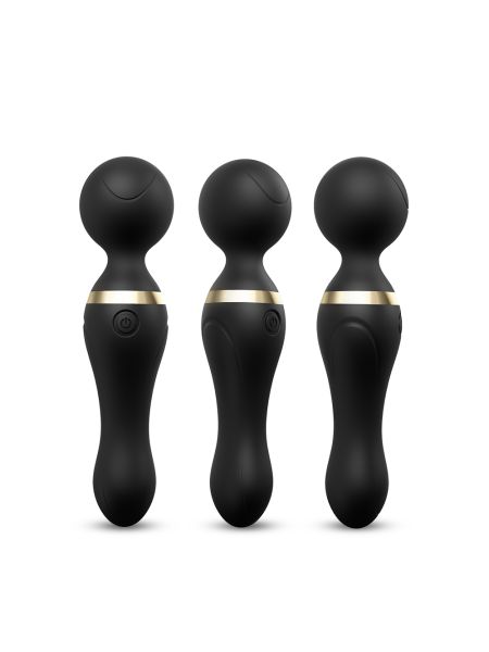 Masażer łechtaczki i ciała różdżka body wand Freeza Black - 8