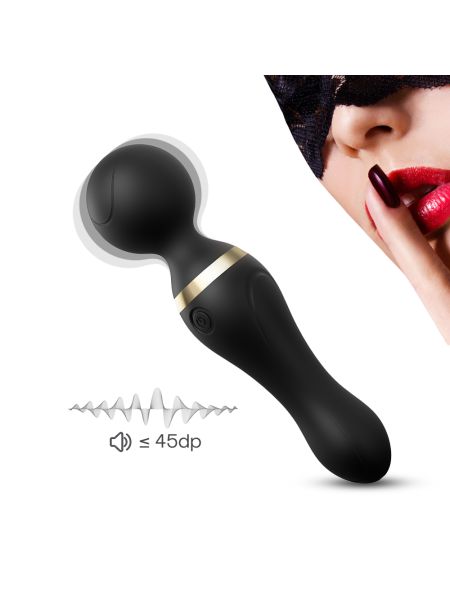 Masażer łechtaczki i ciała różdżka body wand Freeza Black - 2