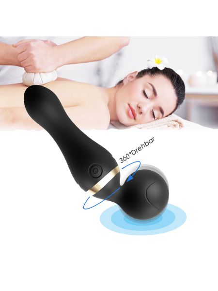 Masażer łechtaczki i ciała różdżka body wand Freeza Black - 6