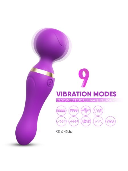 Masażer łechtaczki i ciała różdżka body wand Freeza Purple