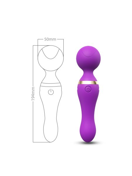 Masażer łechtaczki i ciała różdżka body wand Freeza Purple - 5