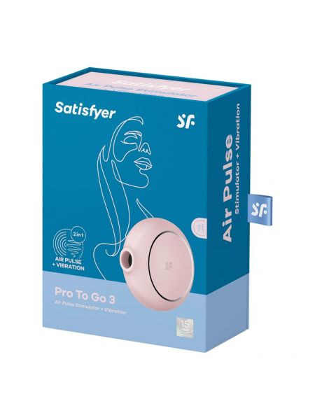 Wibrujący masażer bezdotykowy Satisfyer Pro To Go 3 - 6