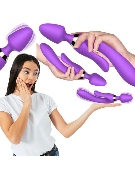 Masażer różdżka wibrator królik 9 trybów 23 cm sex - 2