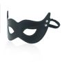 Maska skórzana BDSM Maschera mistery black - 3