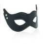 Maska skórzana BDSM Maschera mistery black - 4