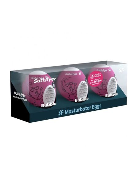 Masturbator jajko Satisfyer Eggs Bubble zestaw 3 sztuk - 2