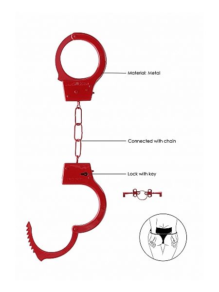 Beginner"s Handcuffs - Red - 5