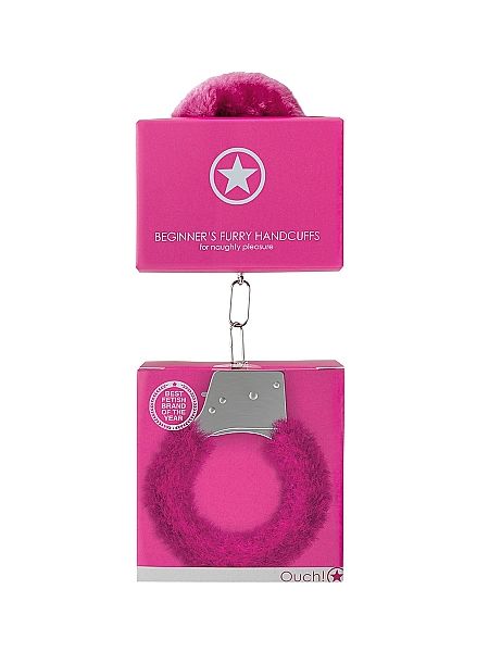 Beginner"s Handcuffs Furry - Pink - 2