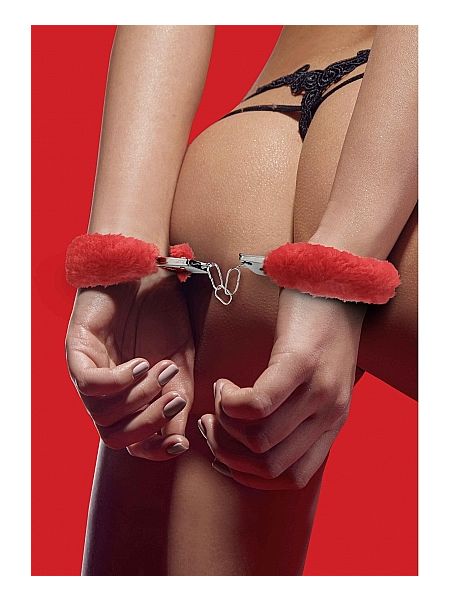 Beginner"s Handcuffs Furry - Red