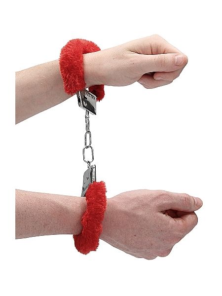 Beginner"s Handcuffs Furry - Red - 8