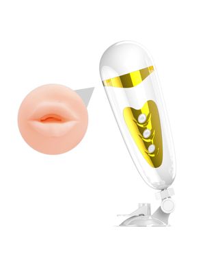 Masturbator sztuczne usta głos przyssawka 12 tryb - image 2