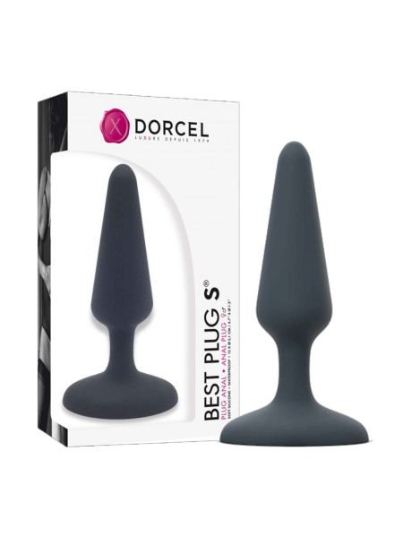 Silikonowy gładki korek analny Dorcel Best Plug S