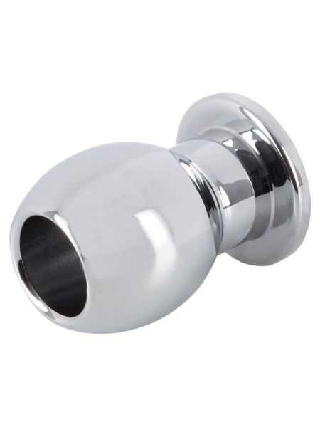 Metalowy korek analny otwarty tunel plug sex 6 cm - 6