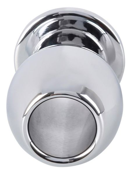 Metalowy korek analny otwarty tunel plug sex 6 cm - 8