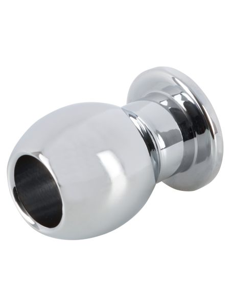 Metalowy korek analny otwarty tunel plug sex 6 cm - 5