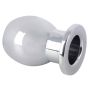 Metalowy korek analny otwarty tunel plug sex 6 cm - 12