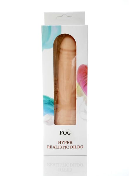 Mięciutki penis cyberskóra przyssawka dildo 19cm