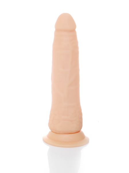 Mięciutki penis cyberskóra przyssawka dildo 19cm - 4