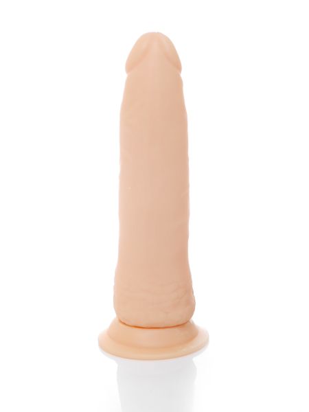 Mięciutki penis cyberskóra przyssawka dildo 19cm - 5