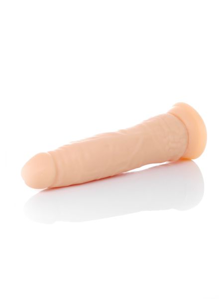 Mięciutki penis cyberskóra przyssawka dildo 19cm - 7