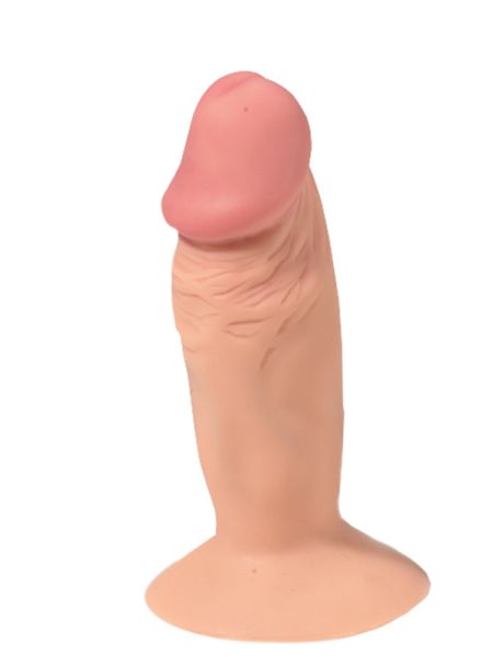 Mini penis dildo na przyssawce plug analny 12cm