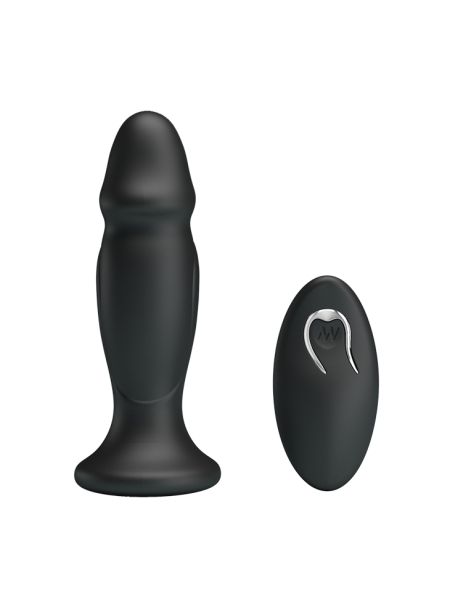 Mini penis korek analny wibrujący na pilota 12cm