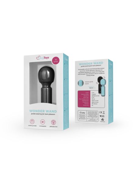 Mini Vibe Wand Vibrator - Black - 2