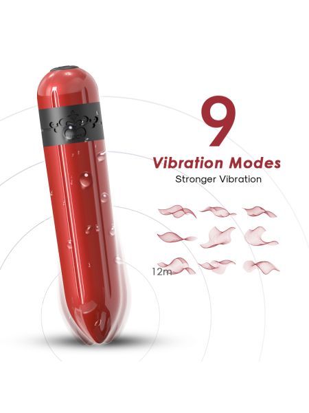 Mini wibrator mały masażer łechtaczki 7cm 9 trybów - 8
