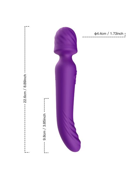 Wielofunkcyjny masażer łechtaczki body wand Mission Purple - 3