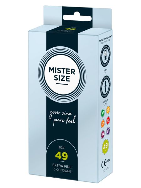 Prezerwatywy dopasowane Mister Size 49 mm 10 szt - 3