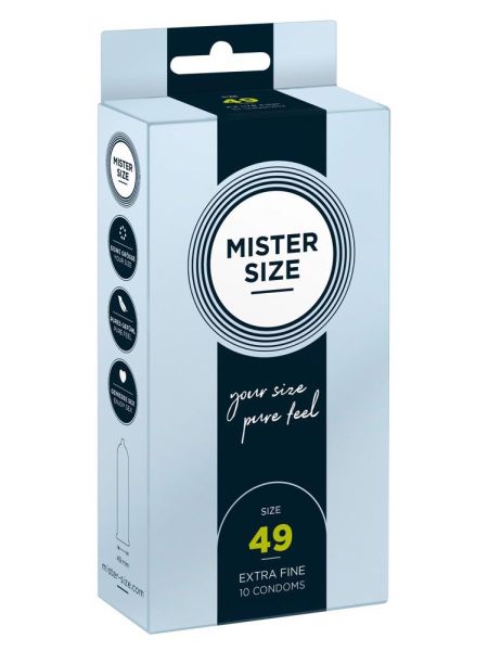 Prezerwatywy dopasowane Mister Size 49 mm 10 szt - 2