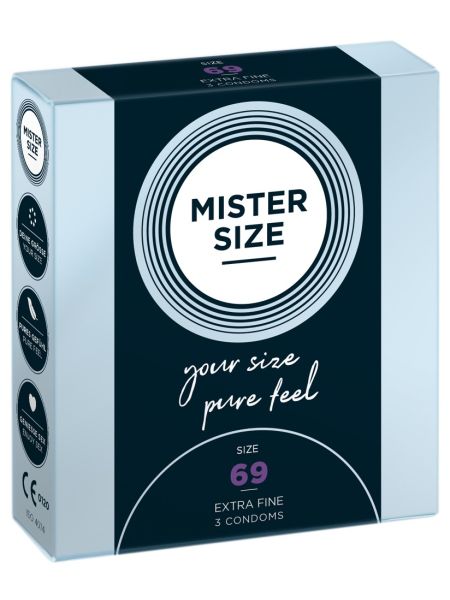 Prezerwatywy dopasowane Mister Size 69 mm 3 szt